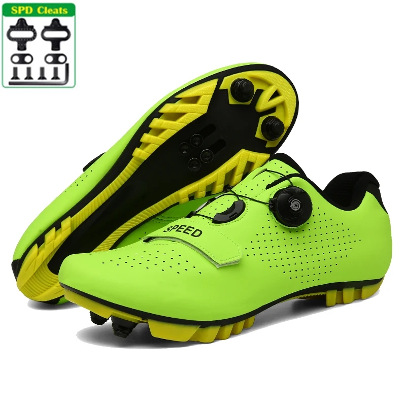 

Mtb Shoes Bicycle Speed Sneakers Men Flat Road Bike Boots Cycling Shoes Cleats Pedal Spd Mountain Biking Sneakers Women Racing