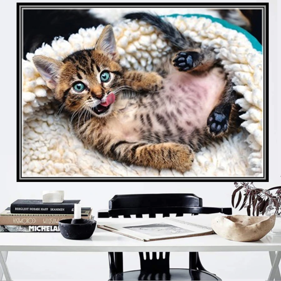 

DIY 5D Diamond Painting Animal Series Kit Full Drill Square Round Embroidery Mosaic Art Picture Of Rhinestones Home Decor Gifts