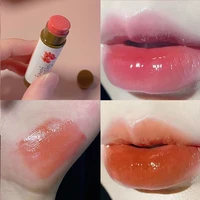 fruity lip balm moisturizing nourishing lip gloss natural temperature change color lipstick women makeup cosmetics lip tint care