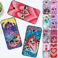bandai cute cartoon powerpuff girls phone case for samsung j 2 3 4 5 6 7 8 prime plus 2018 2017 2016 core