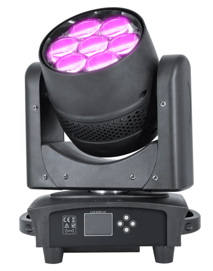 

Professional Festival Projection Party Dj Lights 7 Pcs 40w Zoom Moving Light Wall WASH Stage Lighting Equipment