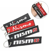 car keyring keychain embroidery key chain nylon key ring for nissan nismo almera juke qashqai tiida x trail note teana 350z 370z