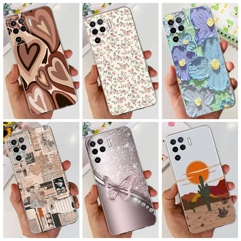 Мягкая задняя крышка для Oppo A94 4g Oppo A94, прозрачная ультратонкая задняя крышка с рисунком для OppoA94 CPH2203 CPH2211 Etui