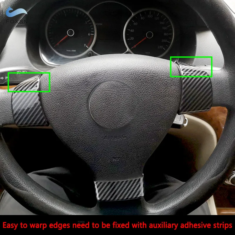 Автомобильные аксессуары 3 шт. крышка панели руля для VW Golf 6 MK6 Passat B7 Jetta Tiguan Touran Sharan