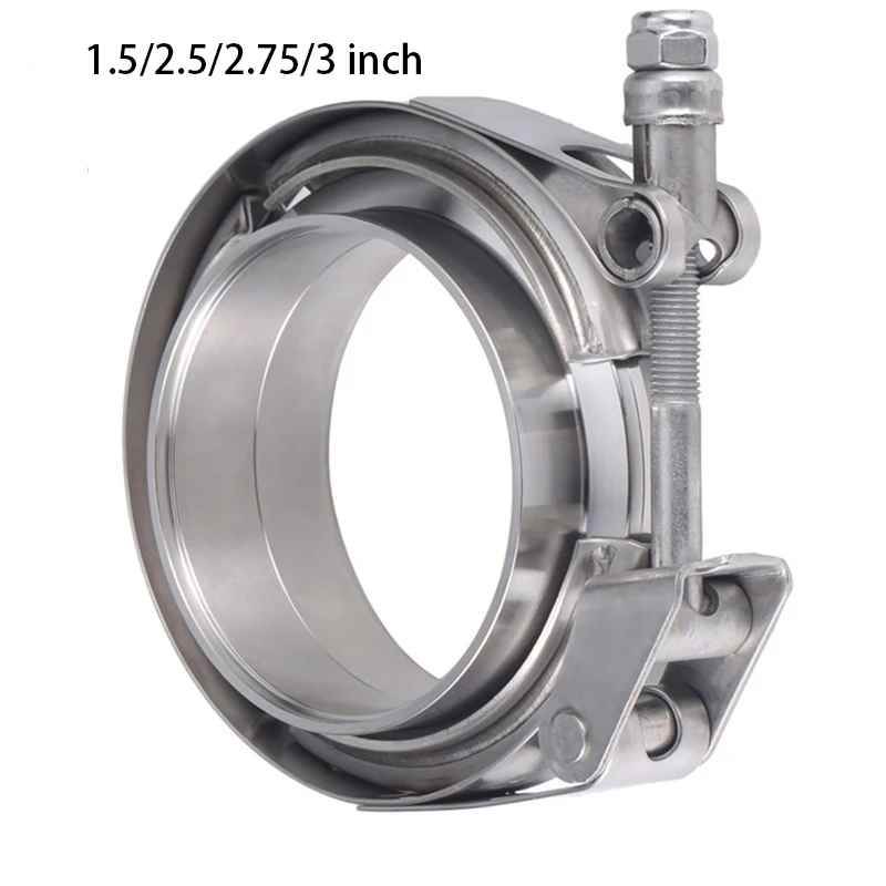 

Stainless Steel 1.5/2.5/2.75/3 inch Quick Release V Band Clamp for Turbo Exhaust Down pipes Flange Kit