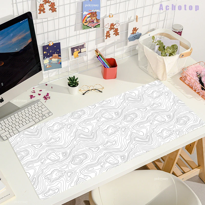 

White line Scenery Gaming Mouse Pad Gamer Desk Mat Xxl Keyboard Pad Large Carpet Computer Table Surface for Accessories Mausepad