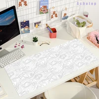 White line Scenery Gaming Mouse Pad Gamer Desk Mat Xxl Keyboard Pad Large Carpet Computer Table Surface for Accessories Mausepad