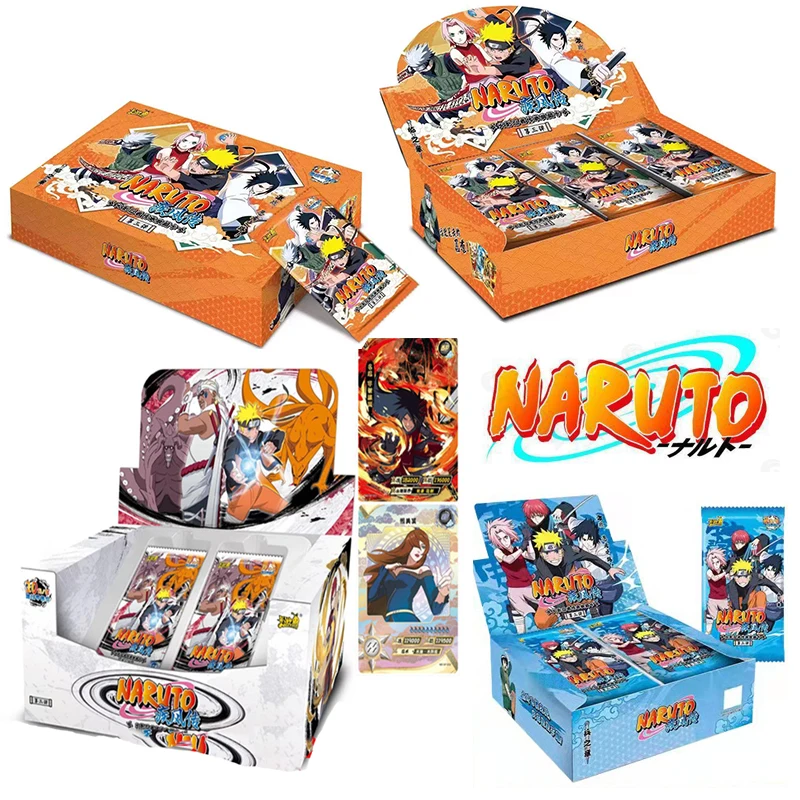 

NEWEST Anime NARUTO Chapter of the Array Uchiha Itachi Ootutuki Kaguya figure Collection card box child board game toys Gift