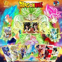 genuine dragon ball card commemorative card vegetto son goku black gold flash ssp card out of print collection