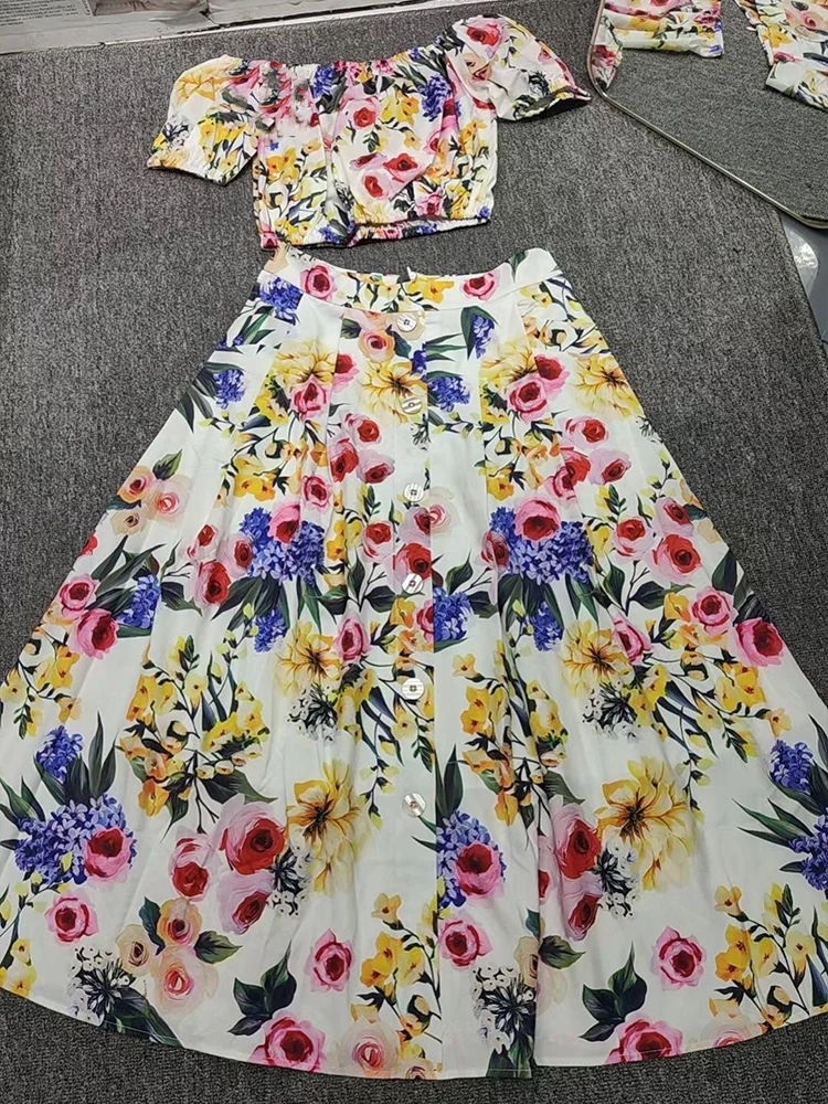 Женский костюм из двух предметов рубашка с принтом пикантная короткая блузка на