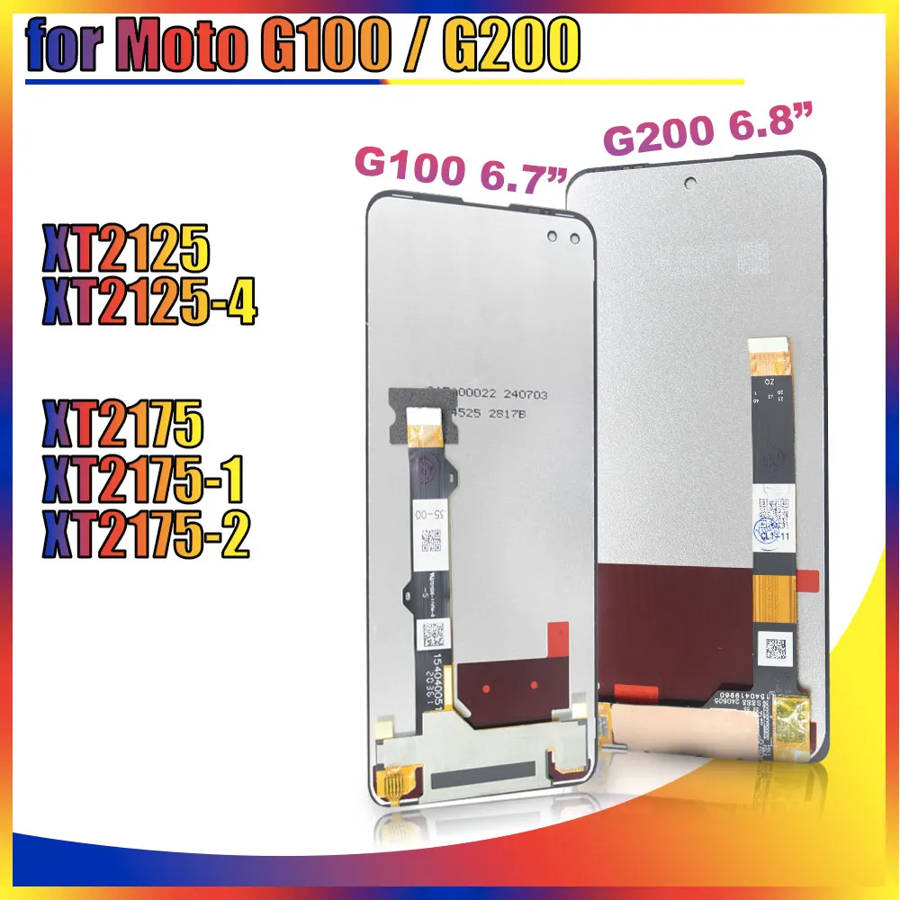 Новый протестированный ЖК-дисплей для Motorola Moto G100 XT2125 с сенсорным экраном Digiziter G200