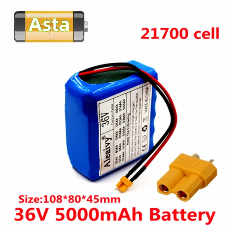 

For M365 MIJIA Pro Scooter 36V 5Ah 10S1P 21700 Lithium ion Battery Pack Extended Range Charge And Discharge XT30 Plug +20A BMS
