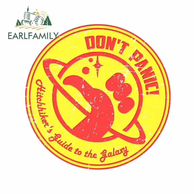 

Водонепроницаемый стикер для серфинга EARLFAMILY, 13 см х 12,7 см, «не паникует», «Вселенная», «Планета», «Аниме», наклейка на багажник