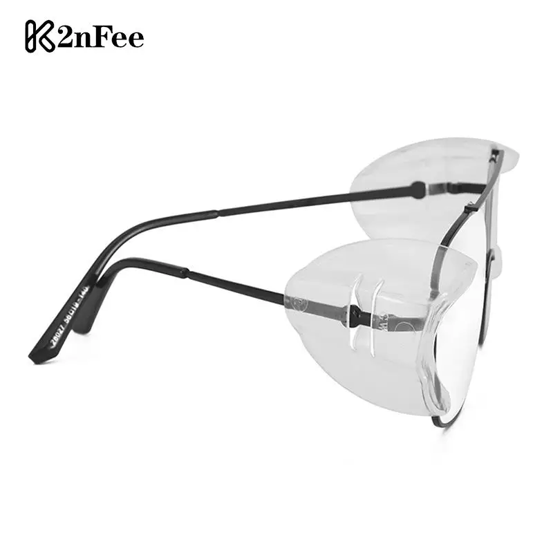 

1 пара универсальные противотуманные очки Гибкие прозрачные боковые защитные очки для женщин и мужчин 50x45x2 0 мм защитные очки 95% защита