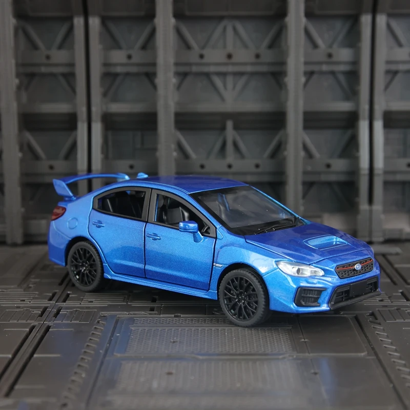 Фото Модель автомобиля Subaru WRX STI из сплава, масштаб 1:30, с открывающимися дверями, капотом и багажником, со звуковыми и световыми эффектами, в комплекте с подарками. №5
