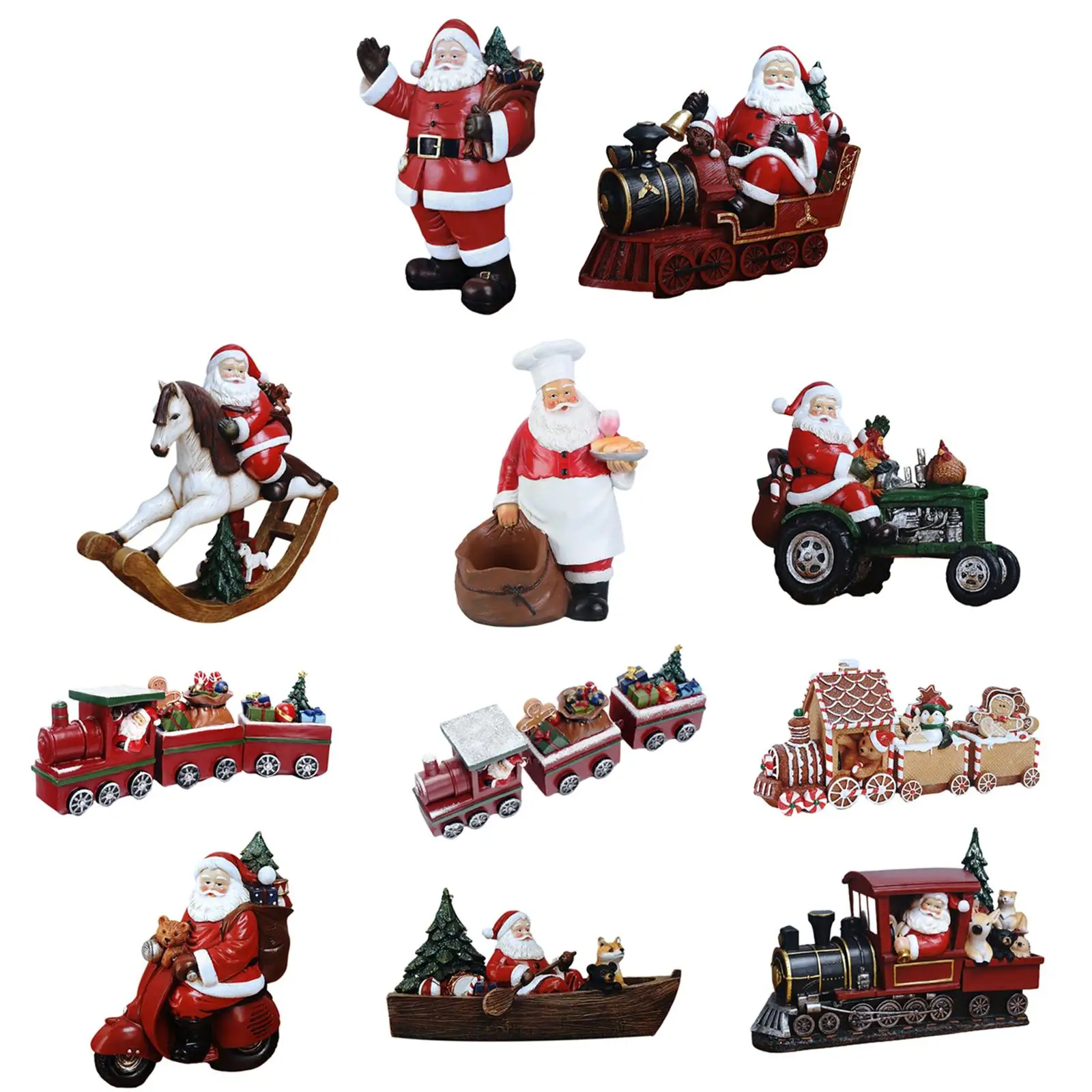 

Фигурки Санта Клауса рождественские украшения из смолы, поделки для дома Gnome