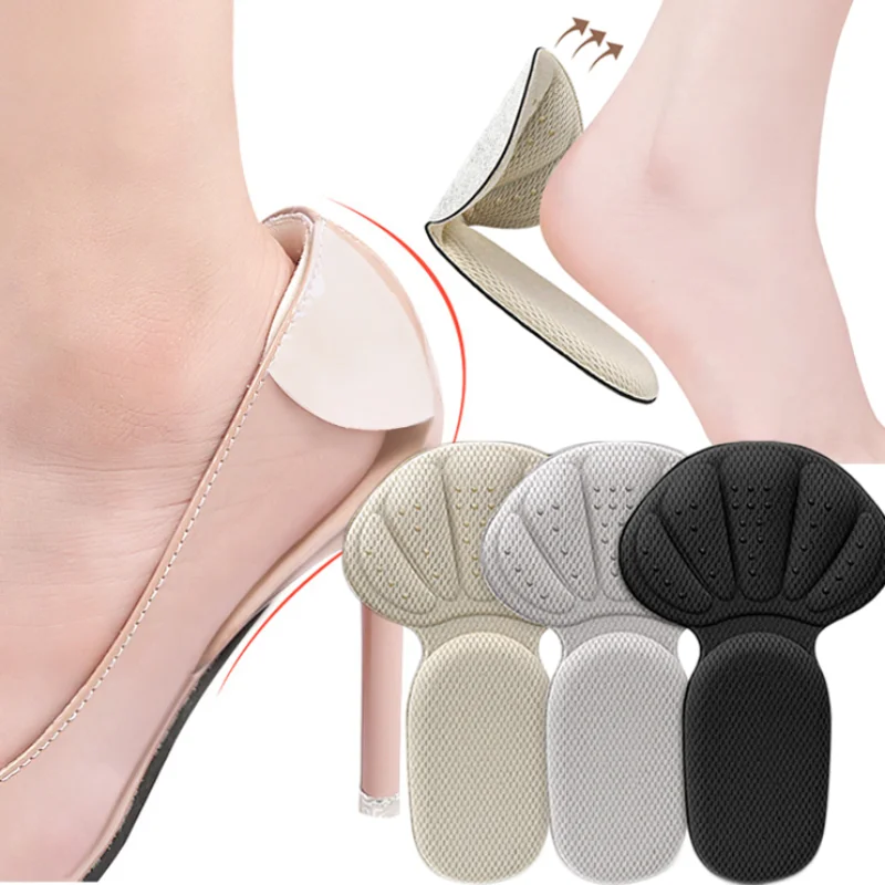 

Heel Insoles Patch Women Men Anti-wear Cushion Pads for Shoes Comfortable Massage Foot Pad Adjust Sizing Soft Anti-slip Inserts