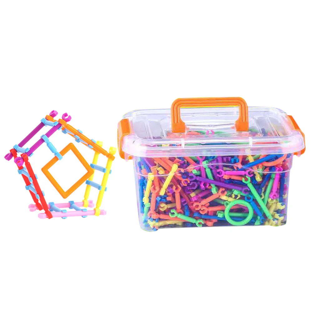 

Interlocking Bars Educational Toy Boy Kids Building Blocks Plaything Wand Plastic Puzzle Boxed