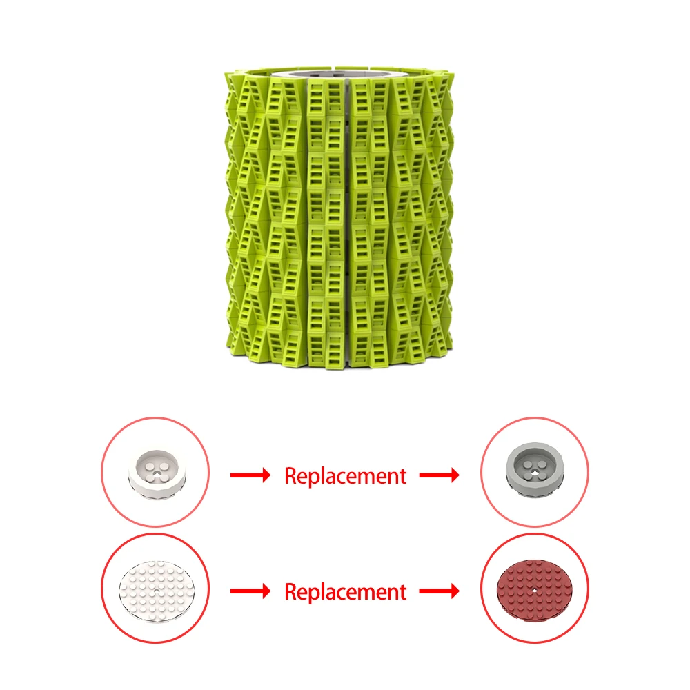 Маленькая и круглая зеленая ваза MOC строительные блоки идеи для игрушек модель