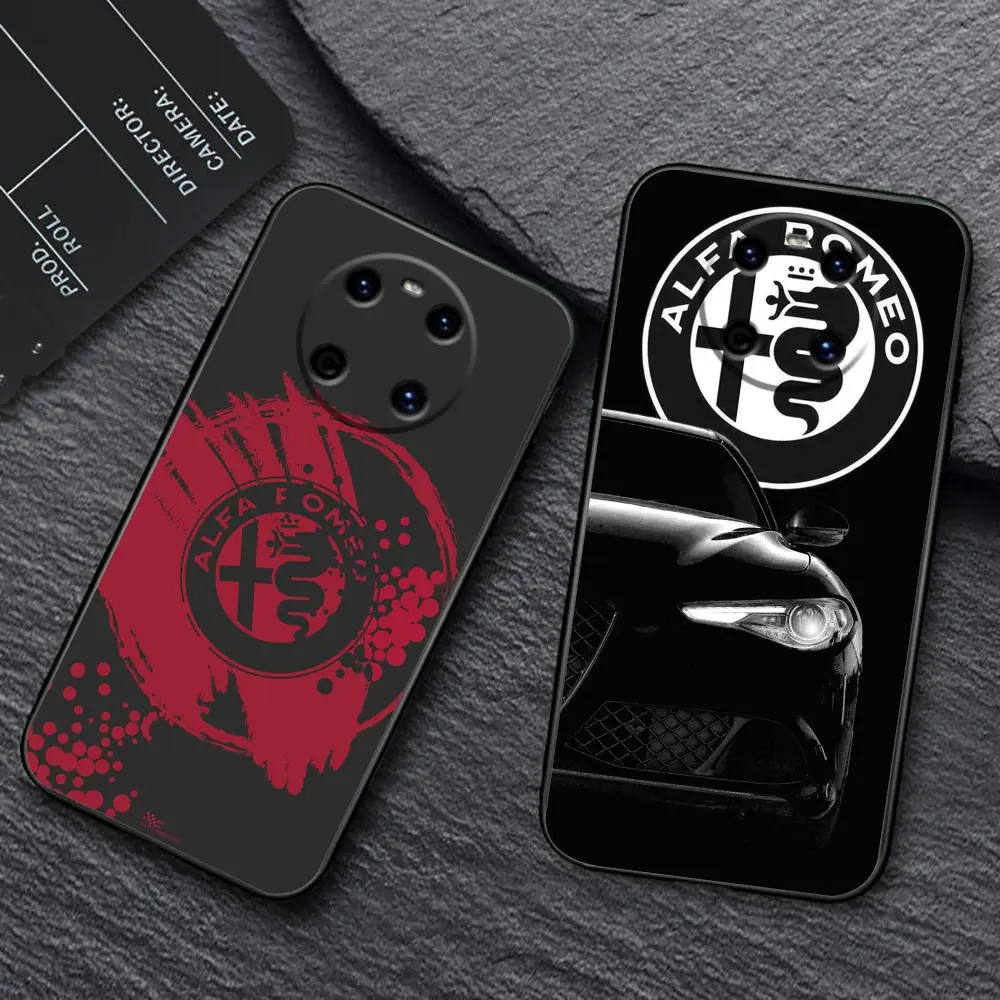 Phone Case For HUAWEI P50 P40 P30 P20 P10 P9 P8 Plus MATE 30 20 20X 10 9 8 Pro Lite Case Funda Shell Italy Sport Car Alfa Romeo