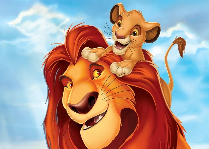 Фон с изображением короля льва для детского дня рождения