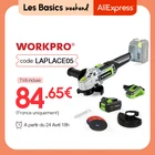 WORKPRO 20 в литий-ионная аккумуляторная угловая шлифовальная машина 125 мм с батареей, шлифовальная и режущая машина