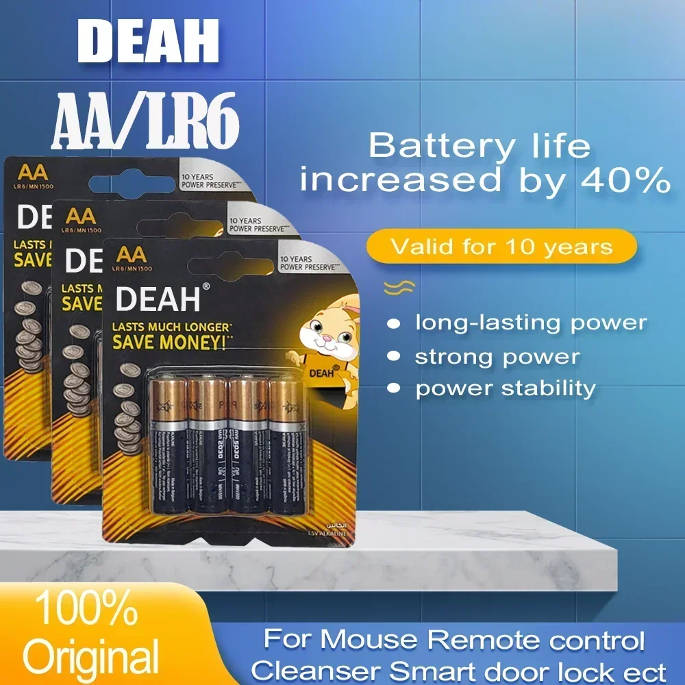 12 шт. Оригинальный Новый AA LR6 щелочная батарея для фонарика игрушек весы
