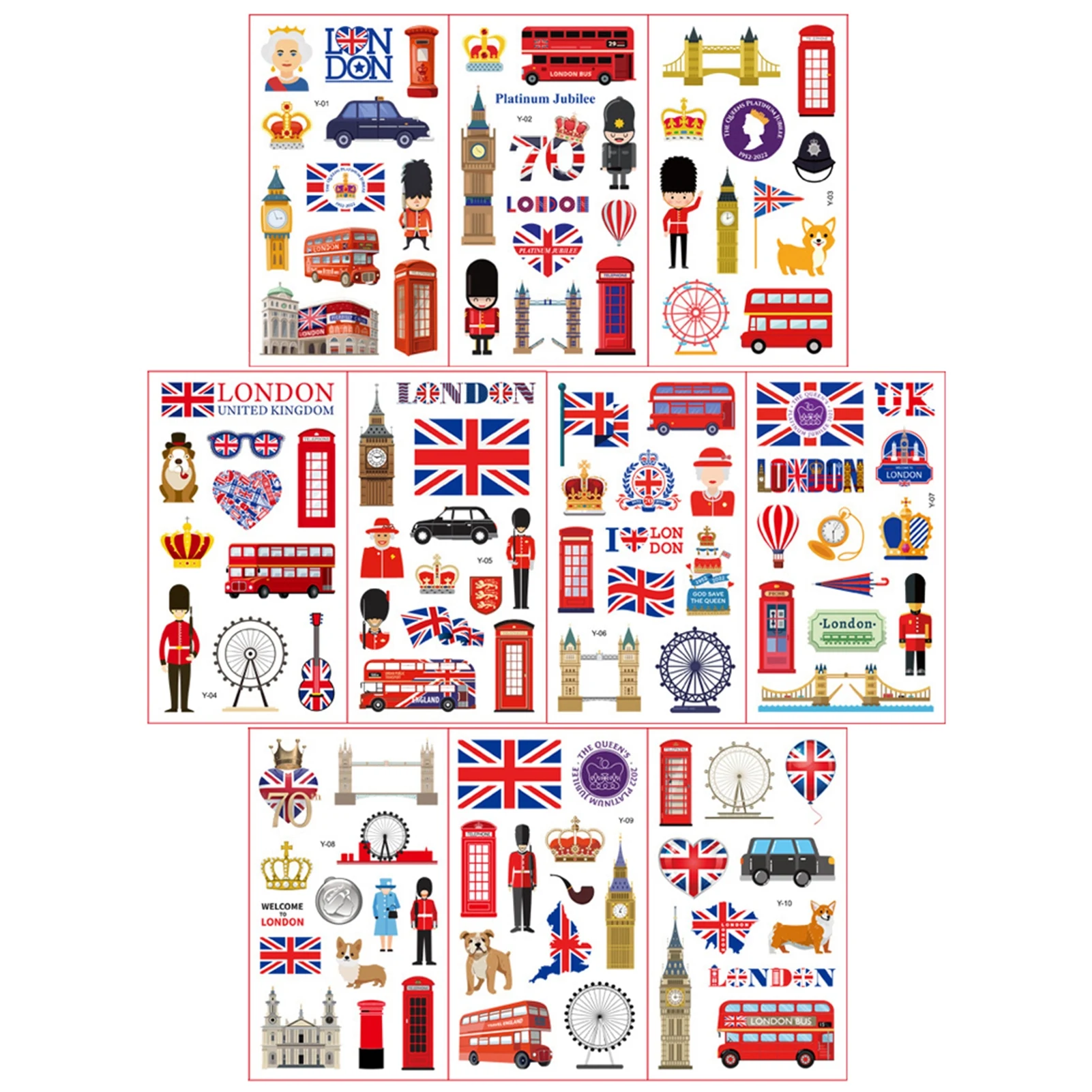 British Flag Tattoo Stickers British Flag Tattoo United Kingdom Flag Sticker For Face Arm Body Skin Safe Washable Removable