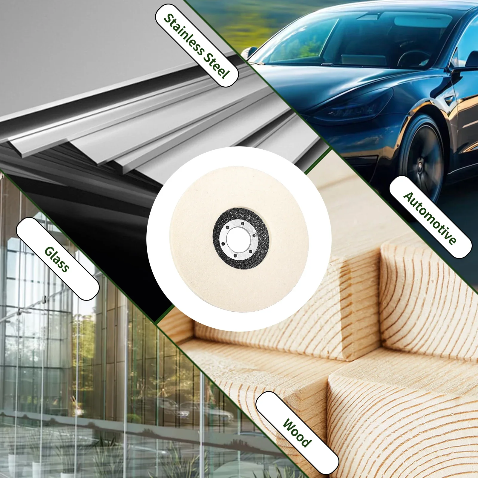 Шерстяные полировальные диски 2 шт. 4/4 5/5 дюймов колодки аксессуары для угловой