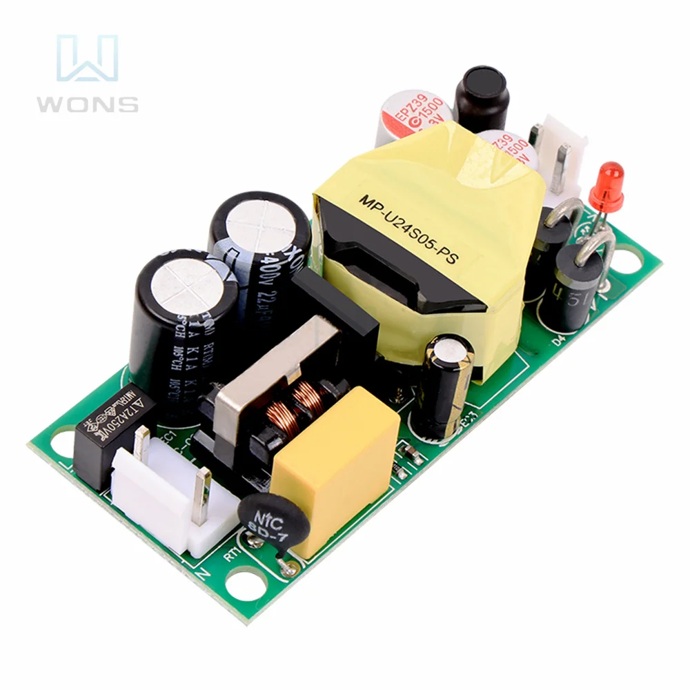 

Импульсный модуль питания переменного тока в постоянный ток, встроенный регулятор постоянного напряжения, плата расширения, модуль с двойн...