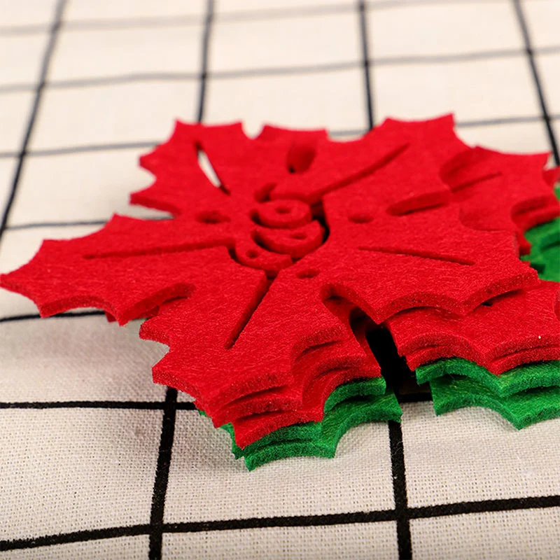 4 шт. подставки для чашек в виде снежинок