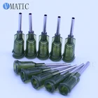 Бесплатная доставка, 100 шт.лот, 14 г, 12 дюйма, иглы для дозирования наконечников из нержавеющей стали, шприц, иглы, наконечники, винтовые иглы, рот