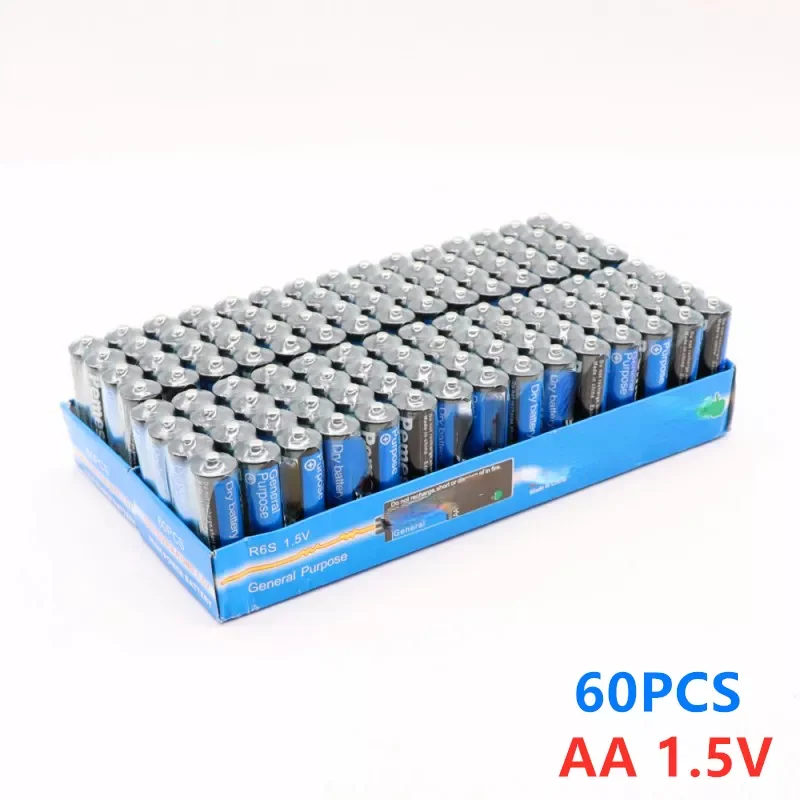 

NEW2023 60PCS Disposable Alkaline Dry Battery AA 1.5V Battery, Suitable For Camera, Calculator, Alarm Clock, Mouse, Remote Contr