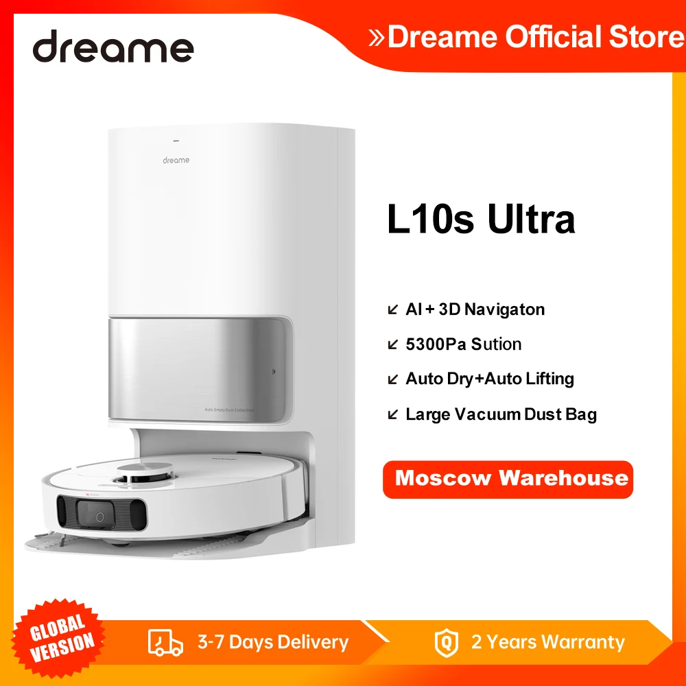 Робот-пылесос Dreame Bot L10s Ultra, автоматическая сушка, 5300 Па