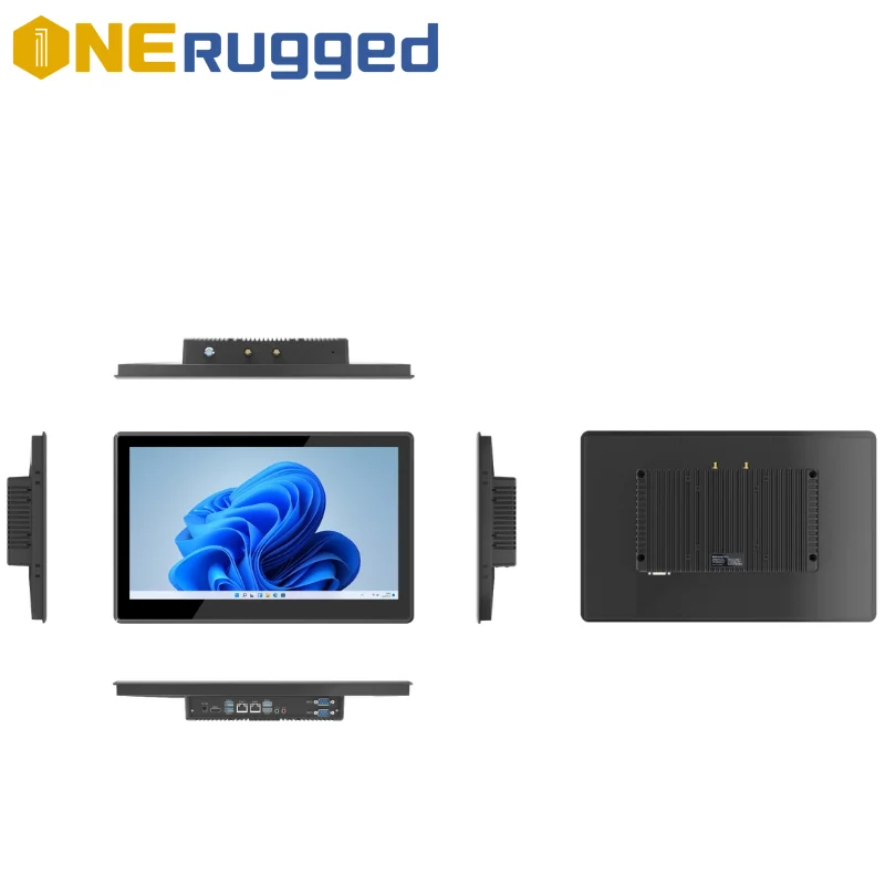 Фото Промышленный сенсорный ПК ONERugged P15A, моноблок с сенсорным экраном, IP65, настенный, безвентиляторный №2