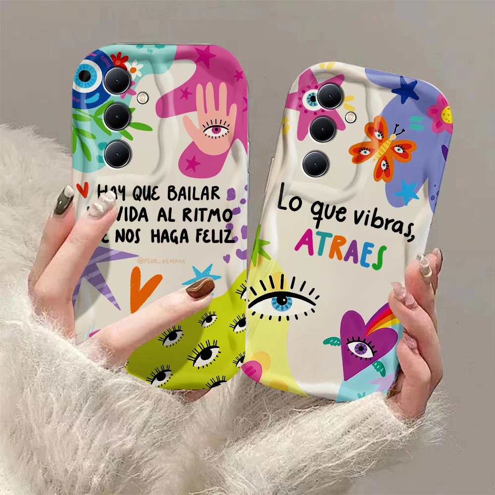 Чехол для телефона Lucky с турецким сглаза 3D волнами Samsung Galaxy S24 S23 S21 S20 FE Plus Ultra 4G 5G