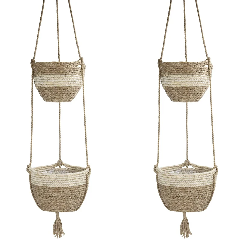 

Plants Hanging Planter Indoor, Hanging Pots For Plants Outdoor, Hanging Plants Basket Decorative Flower Pot Holder