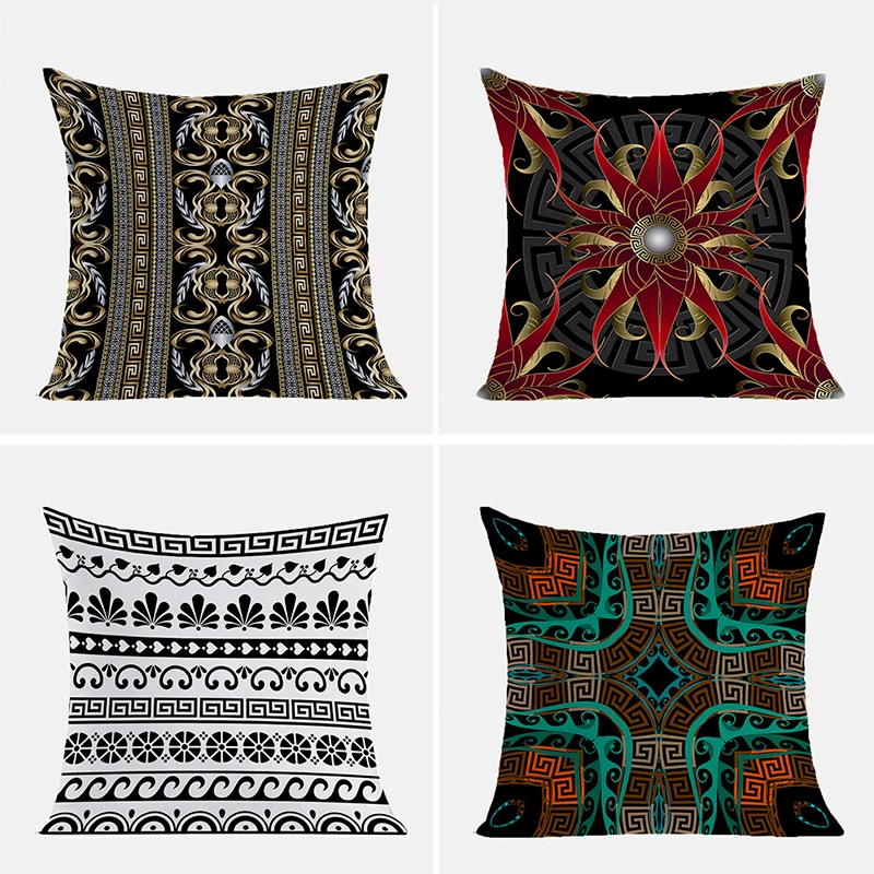 

Cushions Cover Greek Key Decorative Pillowcase 40x40 Cushion Covers for Bed Pillows Pillow Cases 45*45 Throw Pillowcases 45x45