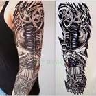 Водостойкая временная татуировка-наклейка с длинным рукавом, большой размер, искусственная татуировка для мужчин и женщин 19