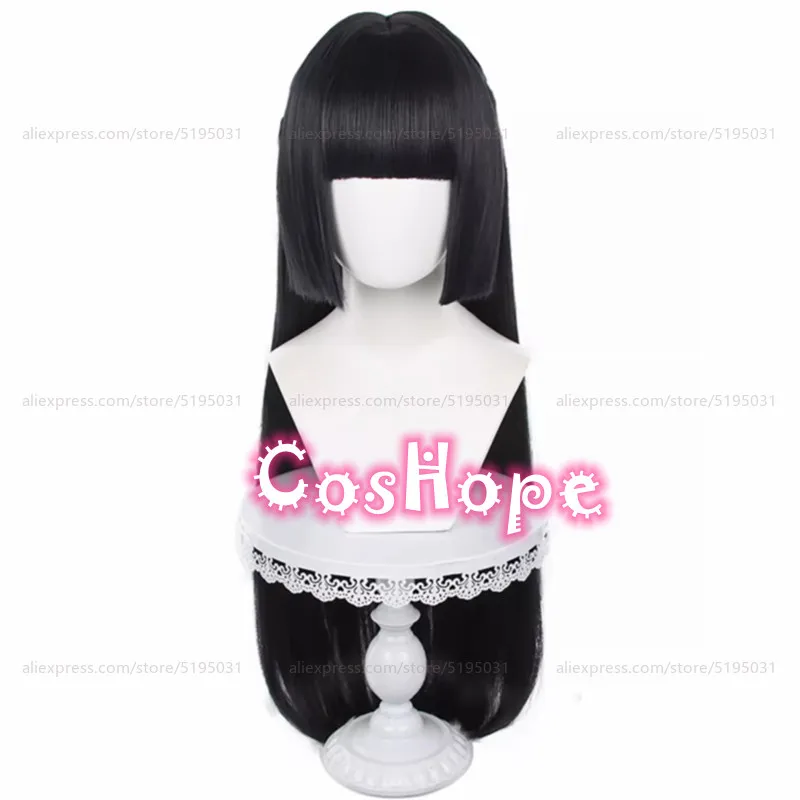 Парик для косплея Hoshimi Miyabi длинный прямой черный парик 85 см парики из аниме