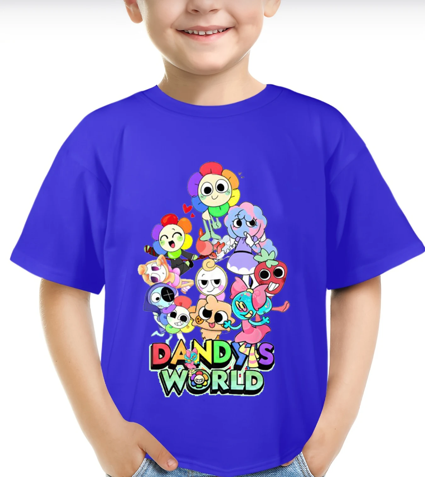 Модная футболка Dandys World летние футболки с круглым вырезом и мультяшной игрой