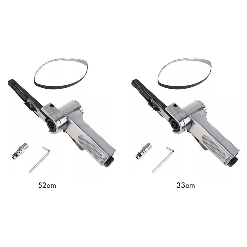 

Mini Air Belt Sander With 25 Pcs Belts For Plastic Aluminium Iron Steel And Metal Polishing