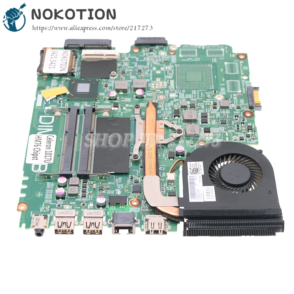 NOKOTION CN-0PTNPF 0PTNPF 12204-1 DNE40-CR MB 5J8Y4 для Dell Inspiron 15R 3421 5421 материнская плата ноутбука SR10A 1017U