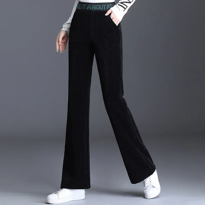 Woman High Waist Denim Trousers For Female Vintage Clothes Fashion Black Full Length Oversize Wide Leg Pants