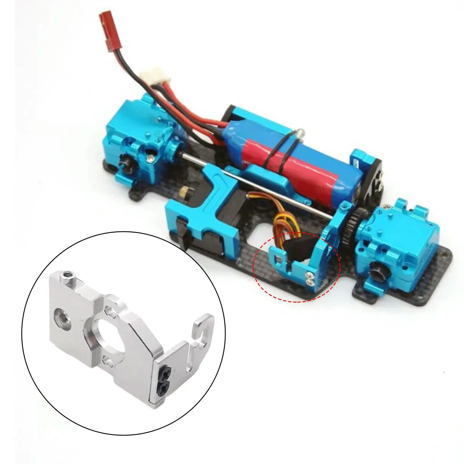 

RC Metal Motor Mount Fixed Bracket Holder for Wltoys 284131 K969 K979 1:28 Scale RC Car Spare Parts Accessory Replacements