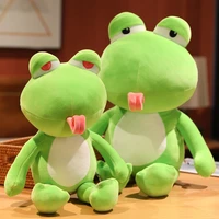 304555cm funny tongue rolling frog doll plush toy action figure dolls sleeping children throw pillow cute girl gift