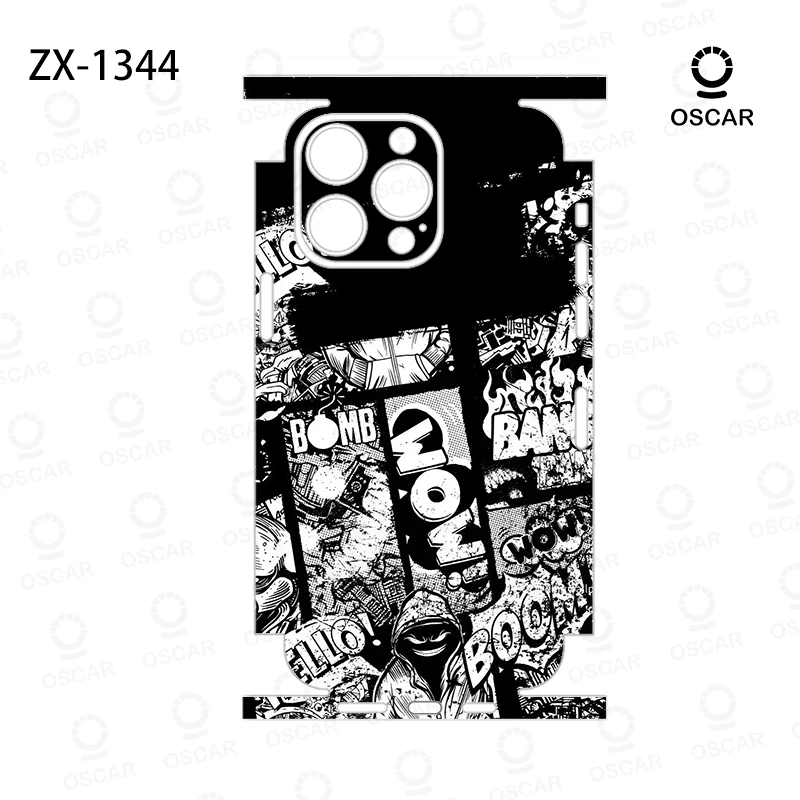 Фото Защитная пленка OscarSkinZ Wrap для iPhone 17, 16 Pro Max, 15, 14 Plus, 13, 12 Mini, наклейка на заднюю панель, защитная пленка для боковых рамок и задней панели №4