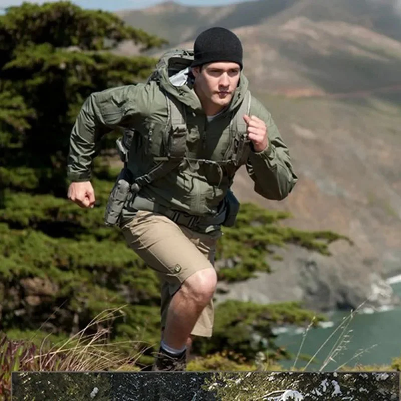 Камуфляжная куртка Oulylan с мягкой оболочкой Мужская водонепроницаемая одежда