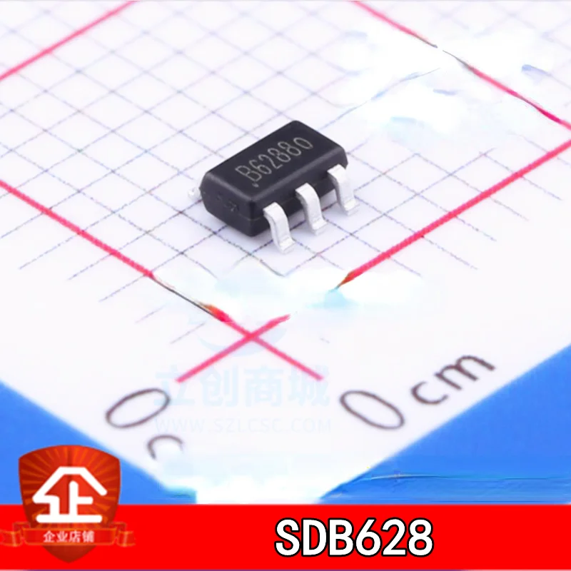 

20pcs New and original SDB628 Screen printing:B6287/6287 The input 2-24V booster 28V adjustable current 2A SDB628 SOT23-6