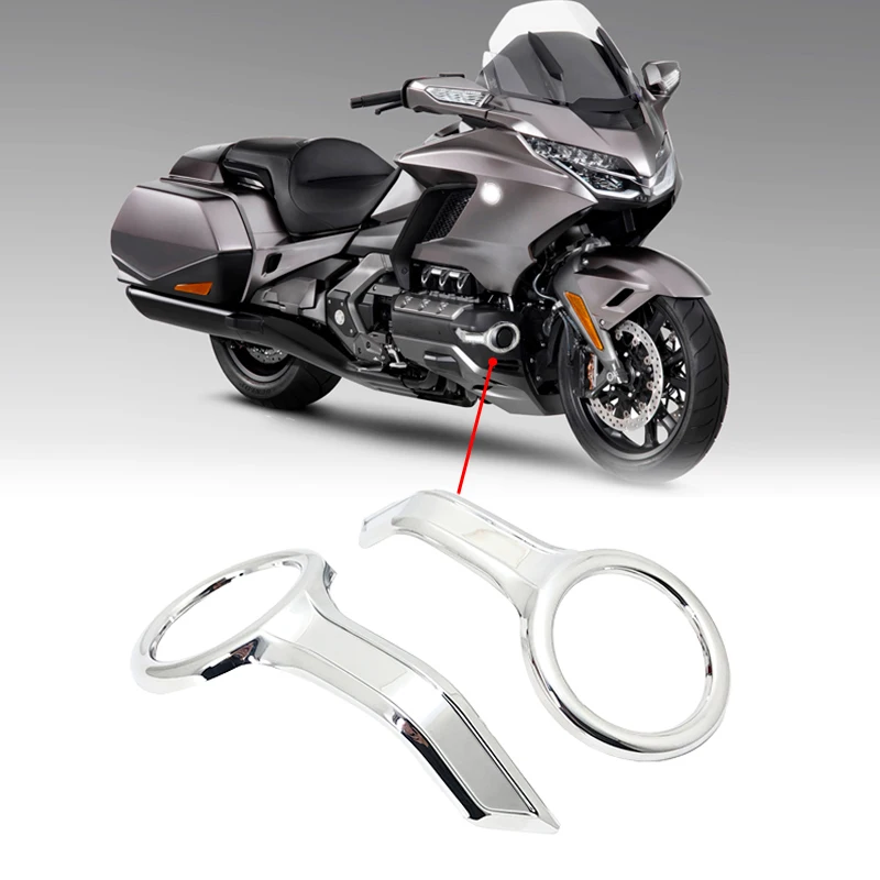 

Chrome Fog Light Trim Rings Fit For Honda Gold Wing GL1800 Goldwing GL1800BD GL1800B Tour GL1800 2018-2021 Fog Light Trim Rings